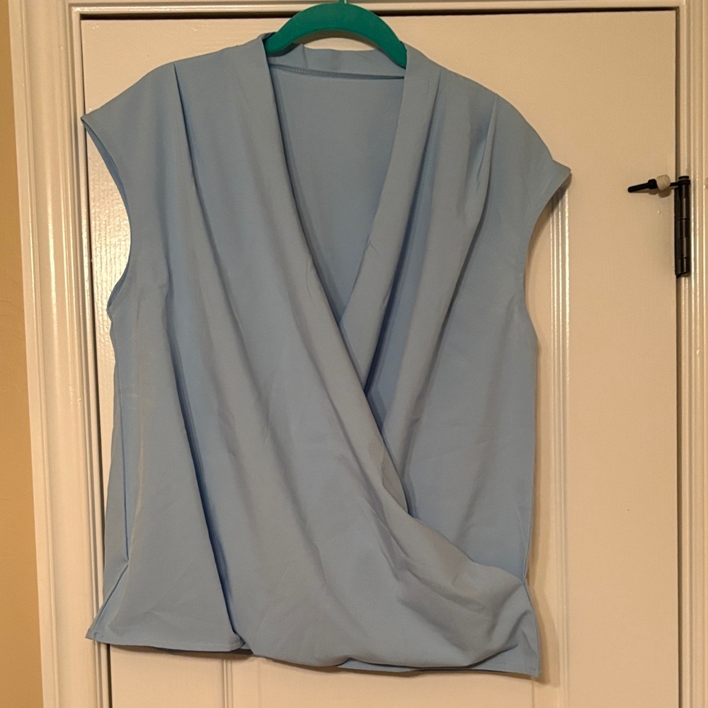 Elegant Blue Women's Top